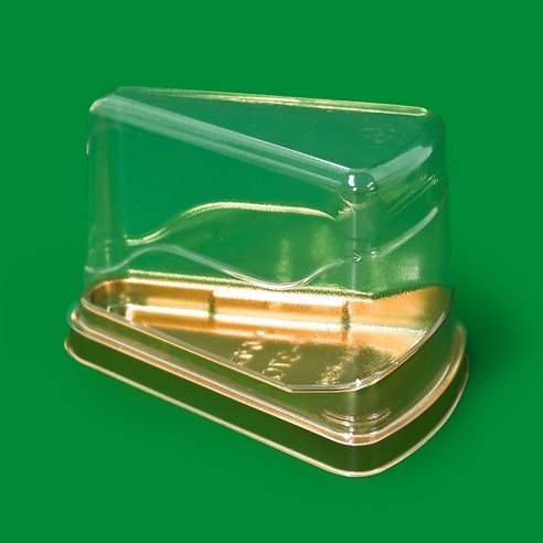 투명 높은 삼각 조각케익 케이스 9cm 50개입 (JP-370) – 치즈케익 포장 조각케이크상자