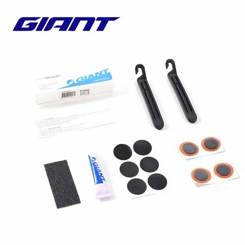 거대한 제어 패치 키트 자전거 플랫 타이어 수리 도구 세트 고무 휴대용 태아사이클링, [01] giant, [01] giant