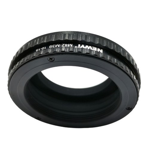 M42-M39 10mm-15mm 매크로 초점 렌즈 나사 마운트 어댑터 전문 부품, 58x20mm, 검은 색, 플라스틱