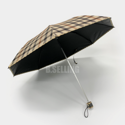 여름날의 우아한 햇빛 차단, 닥스 클래식 체크 경량 우양산