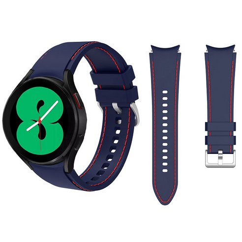 삼성 갤럭시 시계 4 실리콘 스포츠 팔찌 밴드, Midnight-blue, Galaxy watch 4 44mm