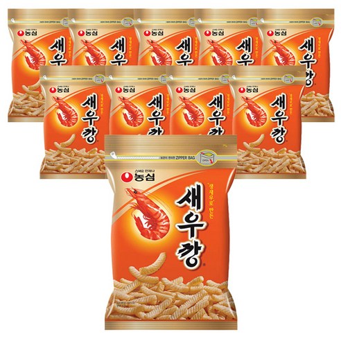 농심 새우깡, 40g, 10개