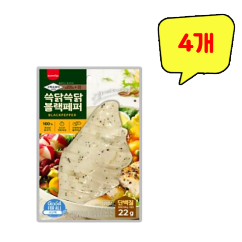 그릭슈바인 쓱닭쓱닭 블랙페퍼 닭가슴살 즉석조리 100g x 9개