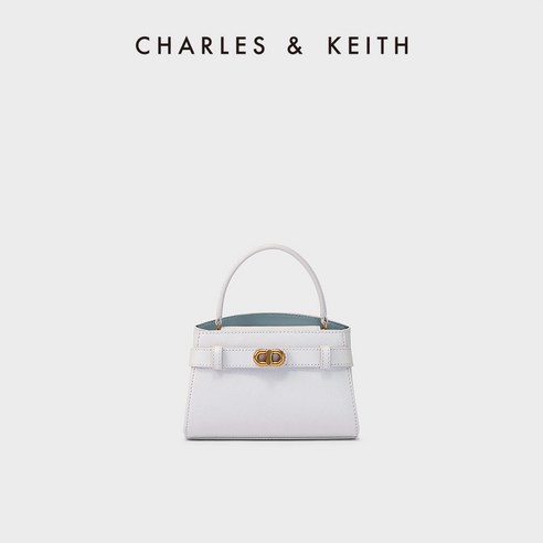 찰스앤키스 CHARLES＆KEITH CK2-50270880 통근 메탈 스트랩 토트 숄더 스몰