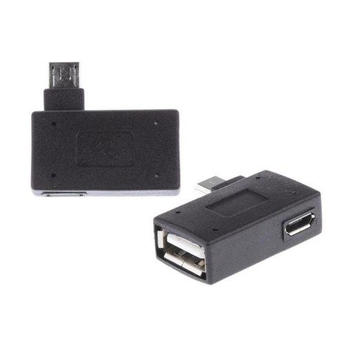 USB 전원이 있는 2개 OTG 어댑터로 USB 메모리 스틱을 전화에 연결할 수 있습니다., 블랙, 설명, 설명