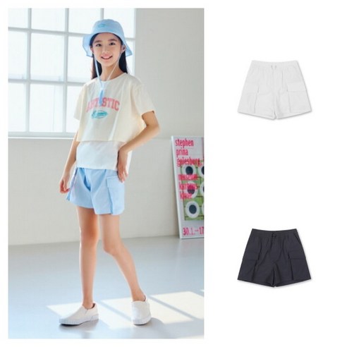 탑텐키즈 테마 Y2K 4부 아웃포켓 우븐쇼츠(MKE2PH2212)