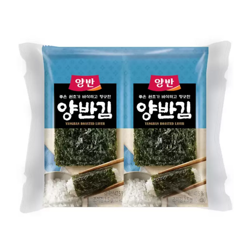 양반김 2.5g x 96봉 288242, 2세트