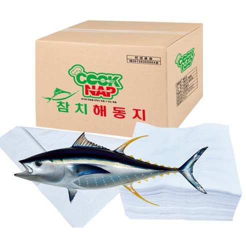 쿡냅 참치 해동지 1200매 2겹 (국내생산 흡수지 생선 미트 시트 페이퍼) - 일회용냅킨 | 쿠팡