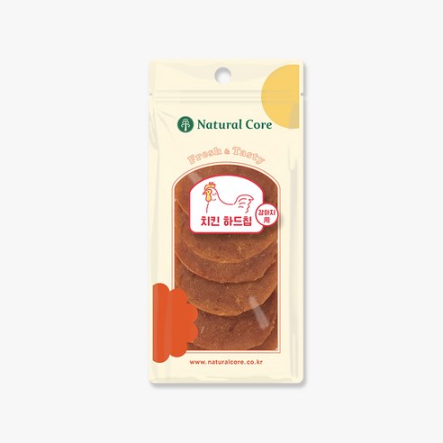 네츄럴코어 치킨 하드칩, 건강한 간식으로 사랑하는 반려견에게 행복을!