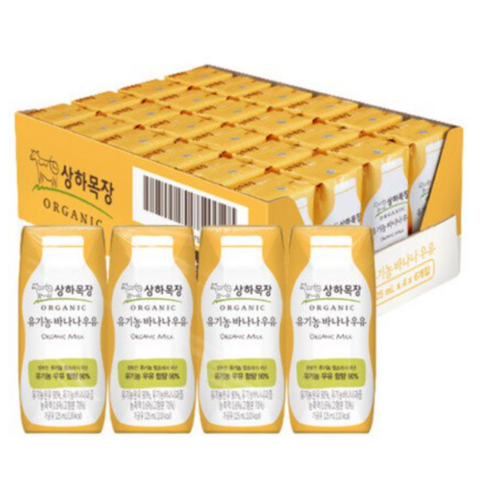 상하목장 멸균 바나나우유, 125ml, 24개