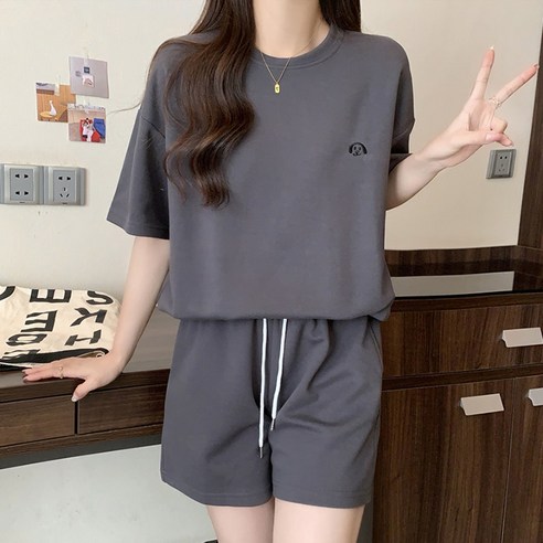 주디앤 비글 여성 트레이닝 반팔 상하의 세트