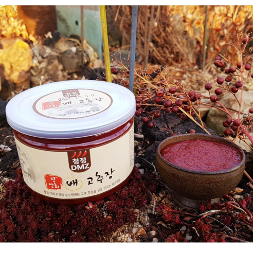 청정 DMZ에서 재배한 고추로 만든 ‘정영희 배고추장’ (400g / 800g / 1.5kg, 1개) 고맙당고추장 청정 DMZ에서 재배한 고추로 만든 ‘정영희 배고추장’ (400g / 800g / 1.5kg, 1개) 고맙당고추장
