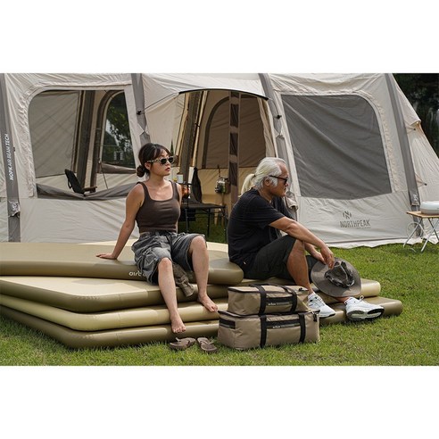 캠핑, 이제 허리 아픔 없이 꿀잠 예약! 에어박스 캠핑 매트로 편안하게!