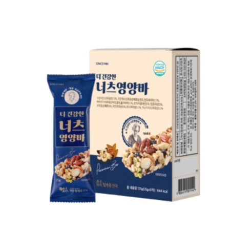 김규흔 한과 더 건강한 너츠 영양바 총25개입 (5개입 x 5), 1세트, 625g