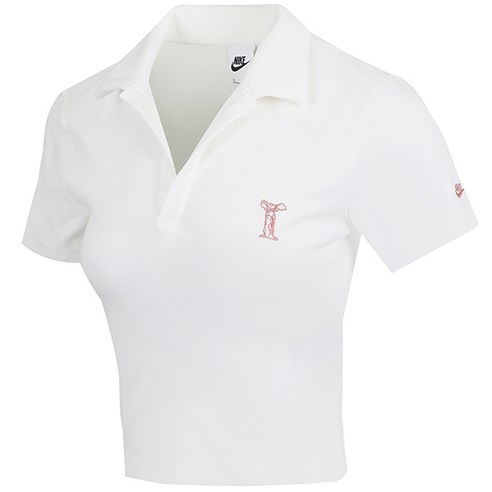 나이키 SW WOMEN''S SS POLO TOP 반크롭 데일리 캐주얼 테니스 배드민턴 반팔 폴로 셔츠