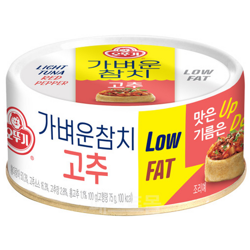 오뚜기 고추 참치, 100g, 25개