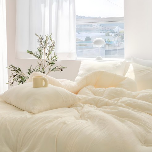 포근함이 샘솟는 꿈결, 그래이불 마이크로 워싱 모달 차렵이불 슈퍼싱글 (옐로우) 모달차렵이불