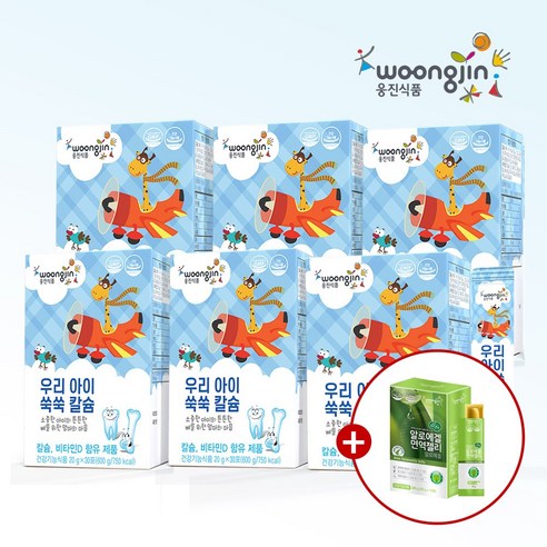 웅진 우리 아이 쑥쑥 칼슘 젤리 30p, 600g, 6개