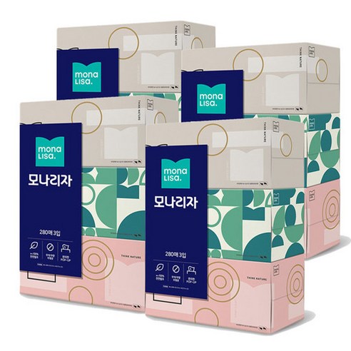 모나리자 각티슈 280매 x 12개, 280매입, 1개