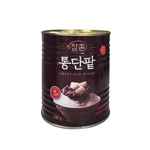 참존 남녀노소 음식점 별미 빙수 통단팥 통조림 홈파티음식 간단한요리 업소용 850g 팥빙수재료 달달구리 토핑, 13개