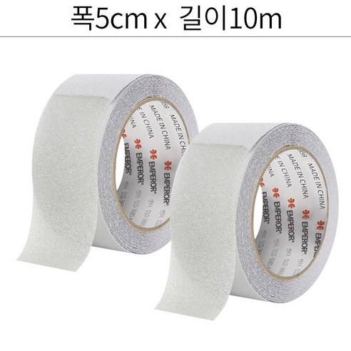 엠패러 미끄럼방지 테이프 투명, 5cm x 10m, 2개