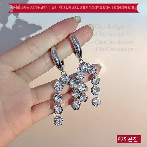 맞춤 과장된 귀걸이 2021 새로운 유행 홍콩 스타일 고급 스타일 귀걸이 여성 온라인 우아한 뜨거운 귀걸이