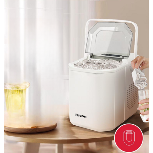 한솔 업소용 제빙기 아이스메이커 카페 사무실 대용량 50KG HSI-050KB, 제빙기+설치 문의(현장결제), HSI-035KB(35KG) 10 미니 가정용제빙기 기숙사 사무실 캠핑용 학생 아이스메이커, 3 자동 청소 프로모션 기본 모델 크림 화이트-자동