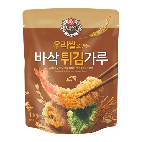 백설 우리쌀 바삭튀김가루 1kg, 30개