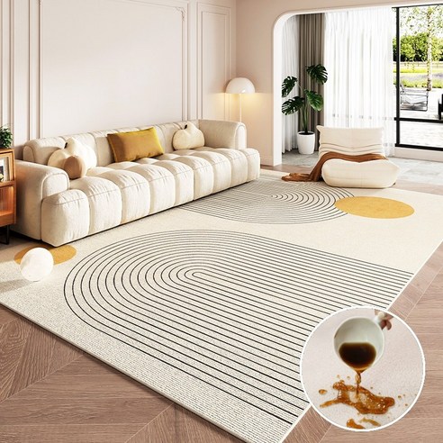 방수 카페트 거실 카페트 세탁가능 미끄럼방지 대형 거실 러그