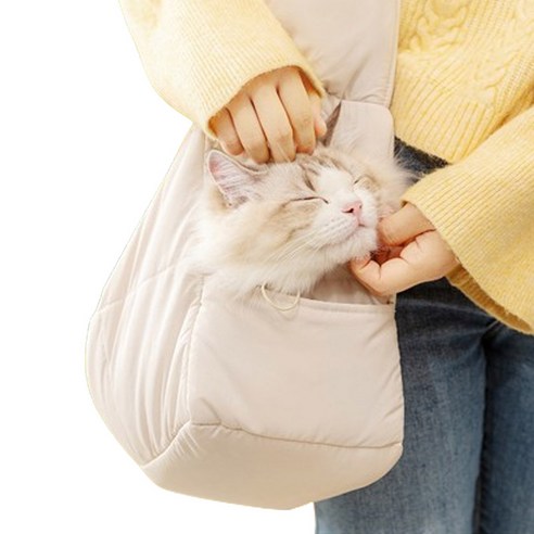 맘맘 고양이 가방 패브릭 캐리어 강아지 이동가방 3종, (12451) 퀼팅 고양이 가방, 1개