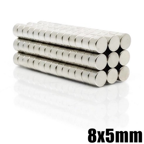 8x5mm (5개) 네오디움 원형자석, 1세트