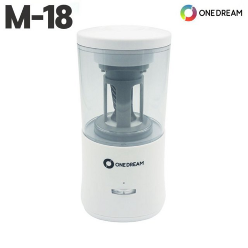 원드림 전동연필깎이 자동삽입 자동연필깎이 M18, 화이트
