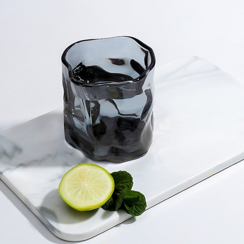 SIMMY 소주잔 맥주컵 아이디어 술잔 유리잔 물컵, 2개, 담뱃재