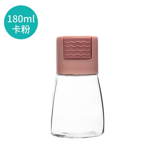 Holaroom Fixed Quantity Salt Shaker Seasoning Jar Press-type Condiment Container Salt Spice Pepper B, Pink, 하나