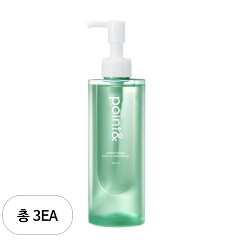 포인트앤 피지 쏙 베지 클렌징 오일, 230ml, 3개