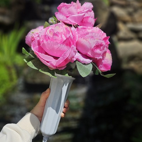 성묘화분 산소 묘지 매립형 수목장꾸미기 화병 1+1, 2개 묘지조화 성묘화분 산소 묘지 매립형 수목장꾸미기 화병 1+1, 2개 묘지조화