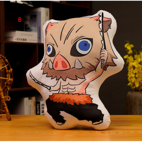귀멸의 칼날 굿즈 귀여운 캐리터 45CM 스탠딩 쿠션, B