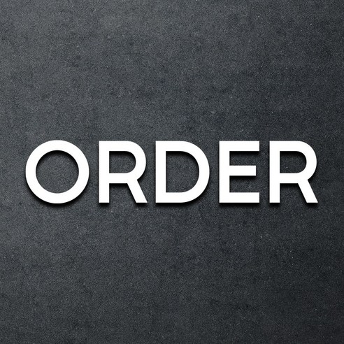 마마픽스 아크릴 도어사인 표지판 화이트, 1개, ORDER