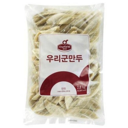 kg95x 쉐프원 우리군만두 대상 2.8kg(29g x 95개입) 냉동, 단품, 단품