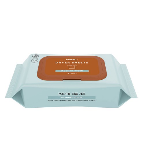 쿤달 시그니처 10배 초고농축 리치 퍼퓸 드라이시트 섬유유연제 블루밍 도손 본품, 80매, 1개