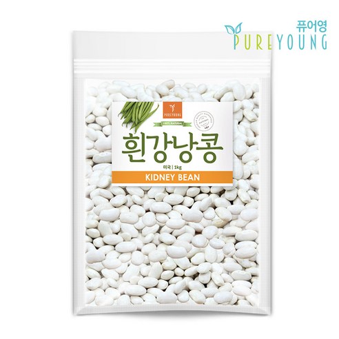 퓨어영 흰강낭콩 1kg, 1개