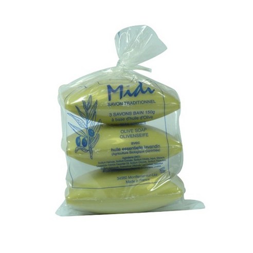 사봉 뒤 미디 올리브&라벤더 비누 150g x 3, 3개