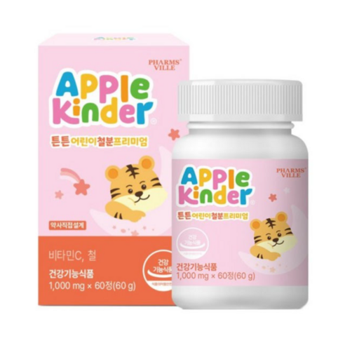애플킨더 튼튼철분 프리미엄 60p, 60정, 1개