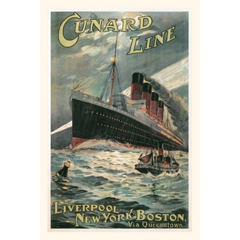 (영문도서) Vintage Journal Cunard Lines Travel Poster Paperback, Found Image Press, English, 9781648112416