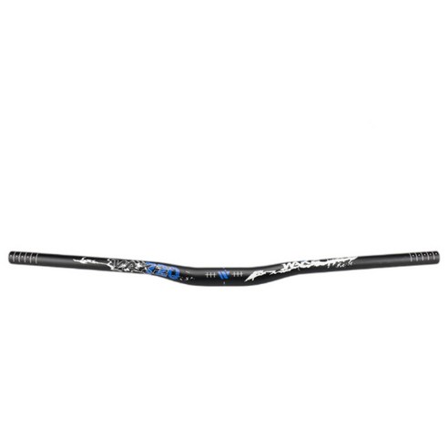 산악 자전거 핸들바 31.8mm 알루미늄 MTB 자전거 라이저 바, 720mm 블루, 알루미늄 합금