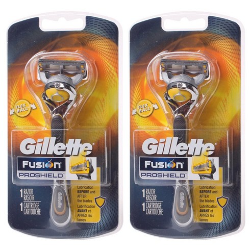 질레트 Gillette 퓨전 프로실드 면도기+면도날, 1개, 2개