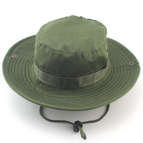 [LF] 여름 어부 캐주얼 버킷 캠핑 하이킹 여행 낚시 등산 태양 그늘 모자 여성 남성, armygreen