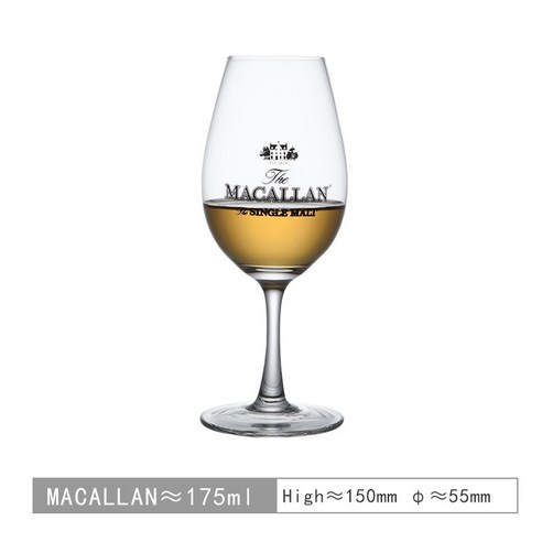 한정판'' MACALLAN 맥켈란 핸드메이드 크리스탈 하이엔드 위스키 테이스팅 글라스 175ml, 2개