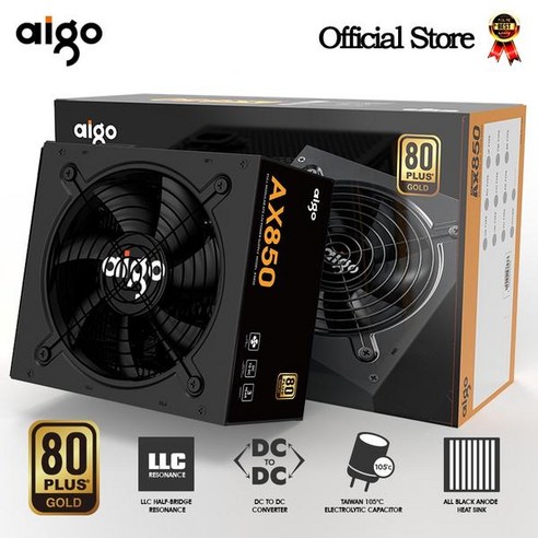 화이트파워 전원 공급 장치 850W 파워1000w, EU 플러그