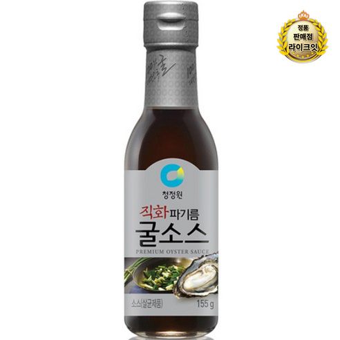 청정원 직화파기름 굴소스, 155g, 1개